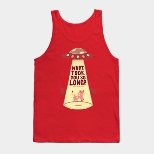 Why Did You Took So Long Alien Funny T-shirt Tank Top